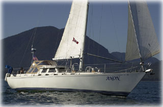 research vessel sailboat under sail