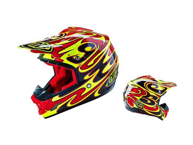 TROY LEE DESIGNS SE3 REFLECTION HELMET - YELLOW